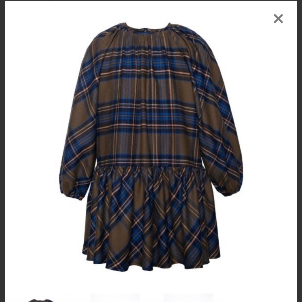 Paade mode girls Oxford dress green plaid